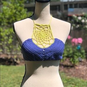 XS Hippie Flower of Life Halter Top